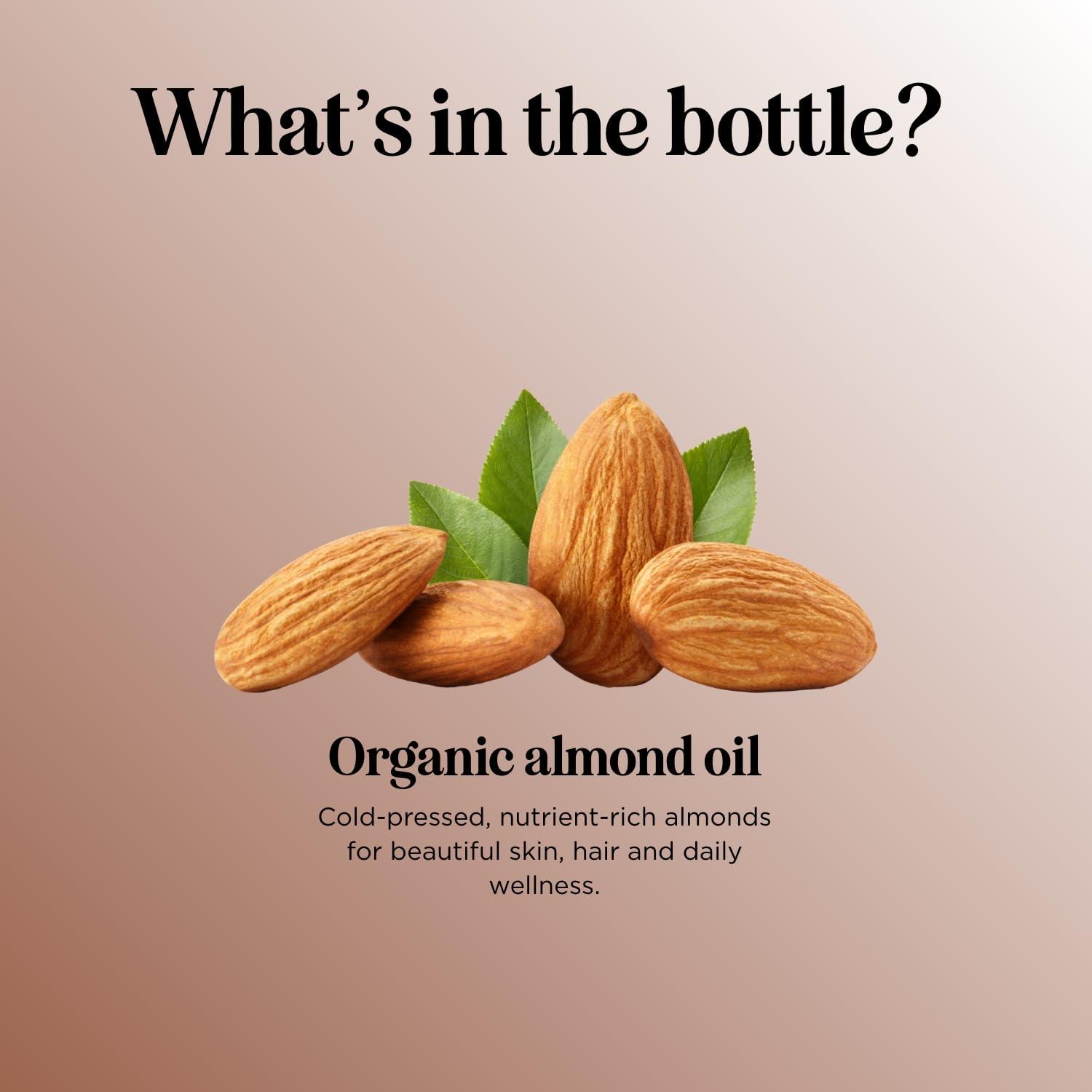 image:imageUSDA Organic Sweet Almond Oil Pure Cold Pressed Organic Almond Oil for Skin Hair and Nails Moisturizing Organic Body Oil for Women and Men plus Carrier Oil for Essential Oils Mixing 16ozAlmond