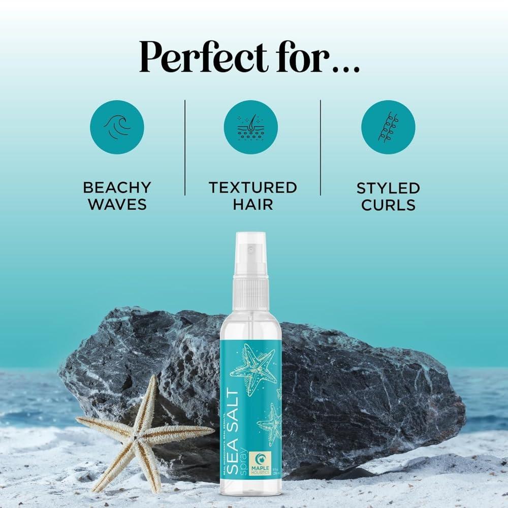 image:imageVolumizing Sea Salt Spray for Hair Texturizing Beach Waves Spray amp Hair Mist Curl Activator Non Sticky Styling Beach Hair Spray for Men and Women with Nourishing Argan Oil and Sea Kelp ExtractBeach