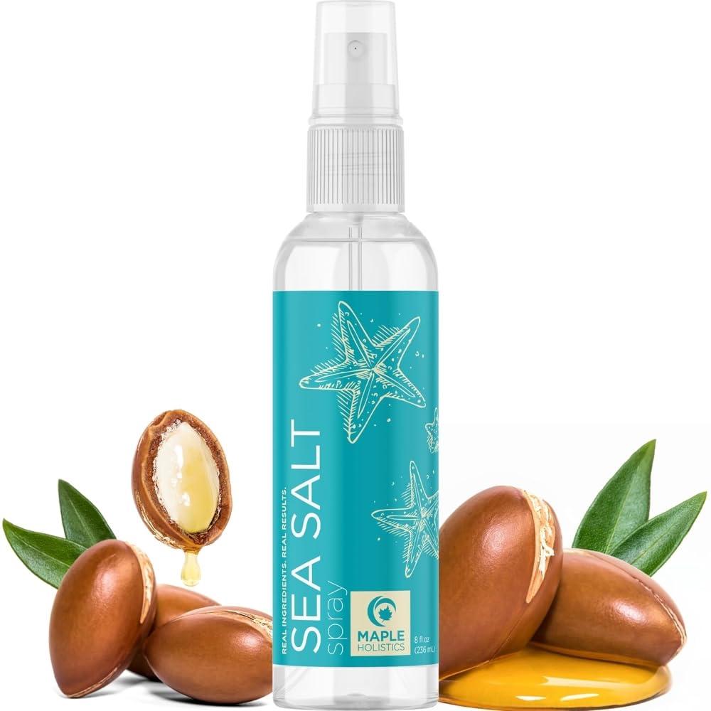 image:imageVolumizing Sea Salt Spray for Hair Texturizing Beach Waves Spray amp Hair Mist Curl Activator Non Sticky Styling Beach Hair Spray for Men and Women with Nourishing Argan Oil and Sea Kelp ExtractBeach