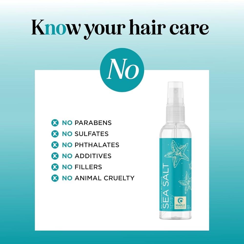 image:imageVolumizing Sea Salt Spray for Hair Texturizing Beach Waves Spray amp Hair Mist Curl Activator Non Sticky Styling Beach Hair Spray for Men and Women with Nourishing Argan Oil and Sea Kelp ExtractBeach