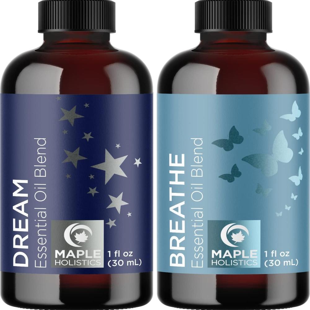 image:imageAromatherapy Essential Oils Blends Set Dream and Breathe Essential Oil Set for Diffuser with Sleep and Relaxing Essential Oils for Diffusers Aromatherapy Premium Essential Oils Set for Diffusers