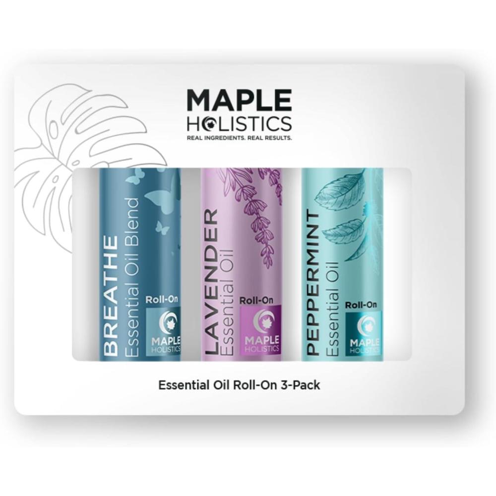 image:imageAromatherapy Roll on Essential Oils Set  Wellness Essential Oils Set Variety Pack with Focus Uplift amp Breathe Essential Oil Rollers  Fun amp Cute Wellness Gift for Young Women and Teens 3 PackInhale