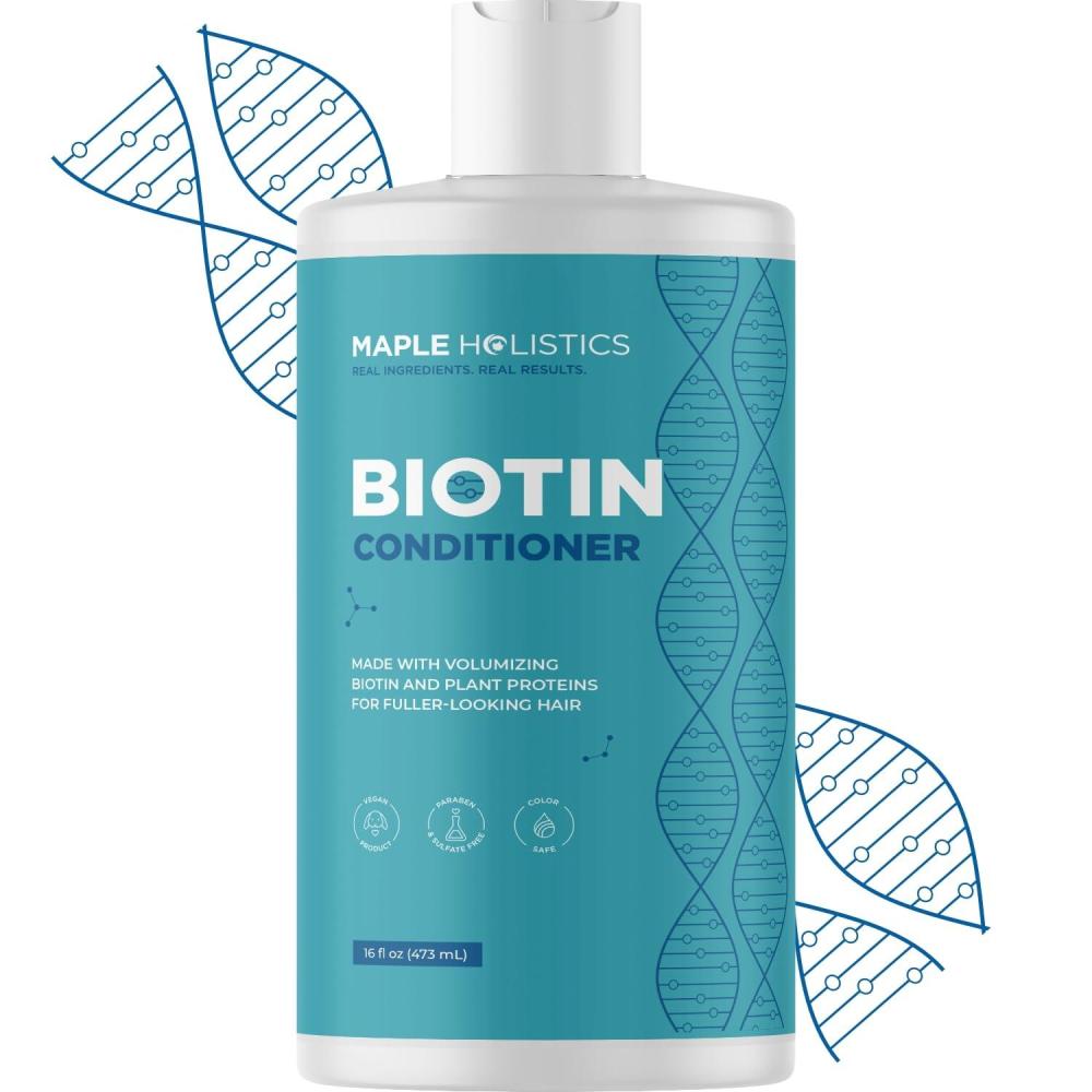 image:imageBiotin Conditioner for Thinning Hair  Volumizing Conditioner for Fine Thin amp Weak Hair  Sulfate Paraben amp Silicone Free with Nourishing Plant Proteins Argan Oil Green Tea amp B Vitamins 16 Fl OzBiotin