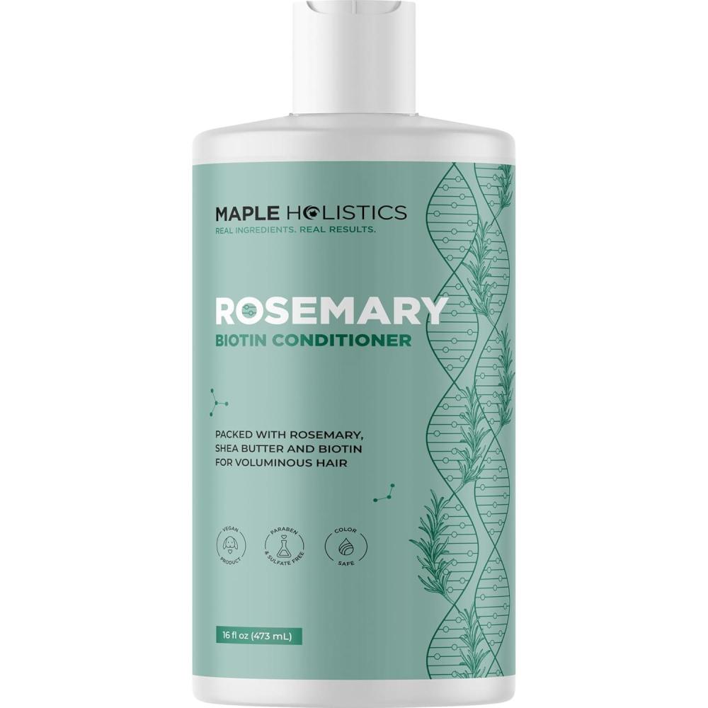 image:imageBiotin Conditioner for Thinning Hair  Volumizing Conditioner for Fine Thin amp Weak Hair  Sulfate Paraben amp Silicone Free with Nourishing Plant Proteins Argan Oil Green Tea amp B Vitamins 16 Fl OzBiotin  Rosemary