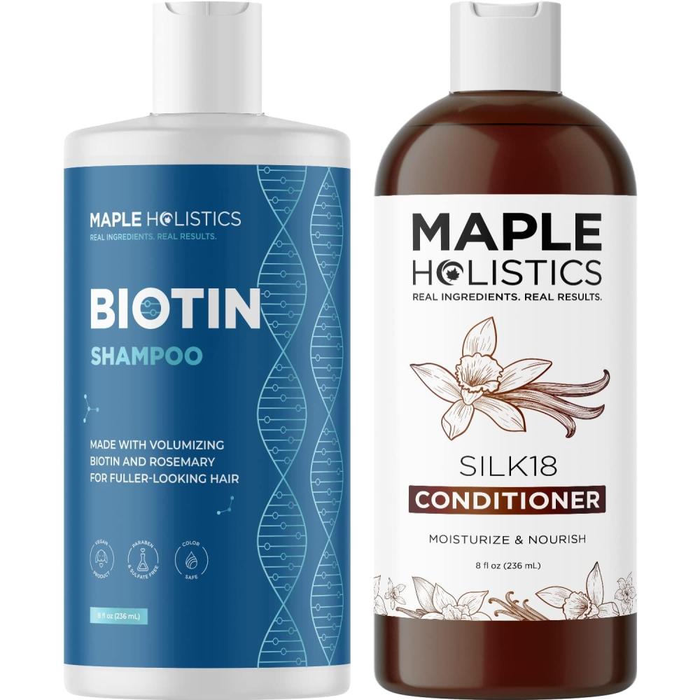 image:imageBiotin Shampoo and Conditioner for Thinning Hair and Volume Hair Volumizing for Men and Women Thickening Shampoo and Conditioner for Fine Hair