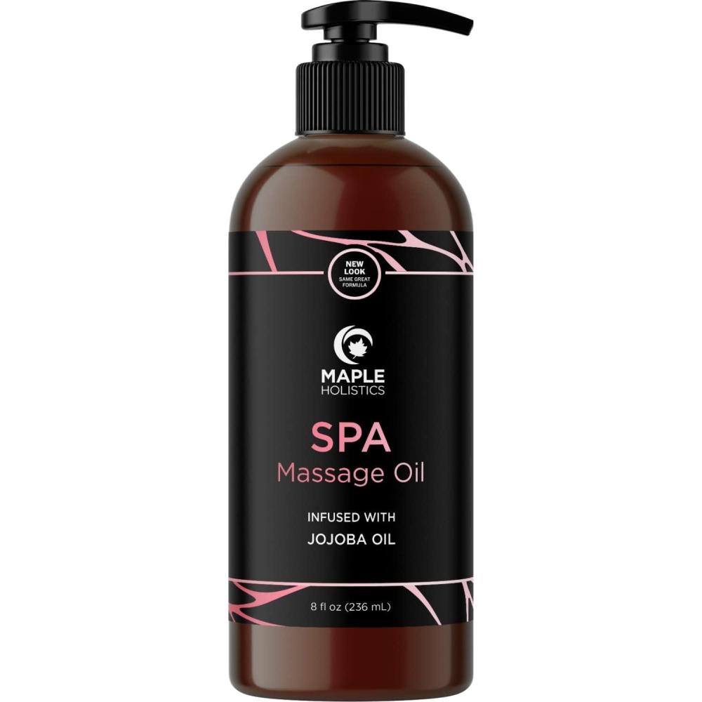 image:imageCalming Massage Oil for Massage Therapy Home Spa Full Body Massage Oil for Sore Muscles for Pro or Home Use with Moisturizing Sweet Almond Oil and Lavender Essential Oil Non Greasy or StainingHerbal