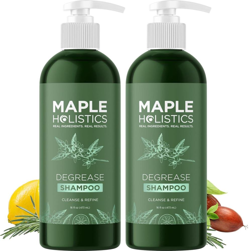 image:imageClarifying Shampoo for Oily Hair and Scalp Deep Cleansing Shampoo Build Up Remover with Rosemary Oil Degrease Shampoo for Greasy Hair amp Scalp Vegan Color Safe Sulfate amp Paraben Free 2 PackRosemary