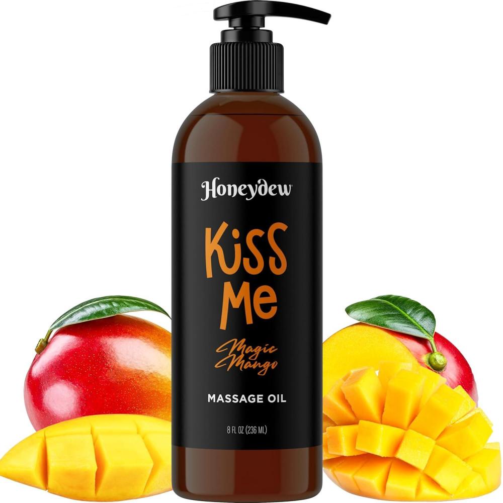 image:imageMango Sensual Massage Oil for Couples Alluring Tropical Full Body Massage Oil for Date Night and Nourishing Body Moisturizer with Sweet Almond Vegan Non Staining Non Greasy Smooth Gliding FormulaMango Passions