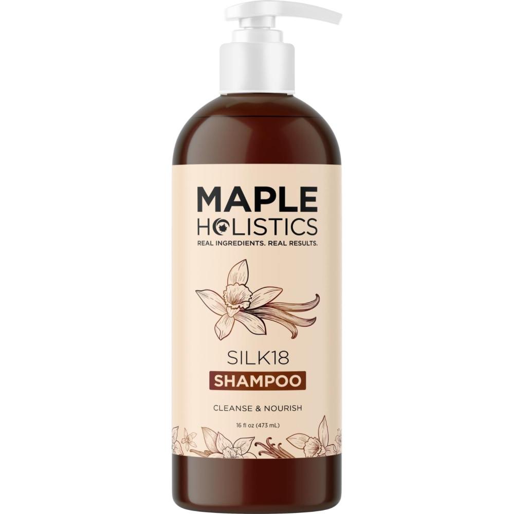 image:imageMoisturizing Shampoo for Dry Hair Care Silk18 Advanced Anti Frizz Ultra Hydrating Shampoo for Color Treated Hair with Silk Amino Acids and Plant Proteins Sulfate Free Shampoo for Men and WomenVanilla