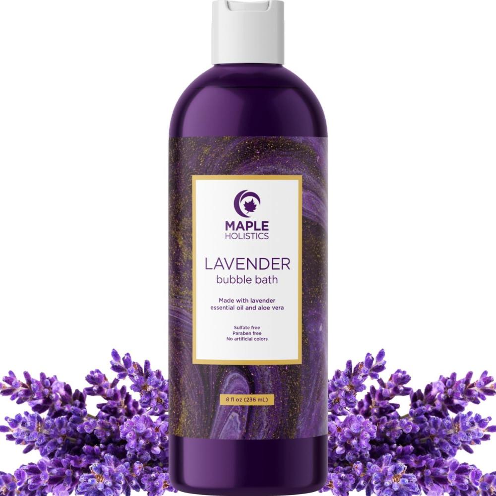 image:imagePremium Lavender Bubble Bath for Women Moisturizing Foaming Bath Bubbles for Adults with Chamomile Clary Sage amp Lavender Aromatherapy Oils for Relaxing Self Care Paraben amp Sulfate Free 8 Fl OzLavender