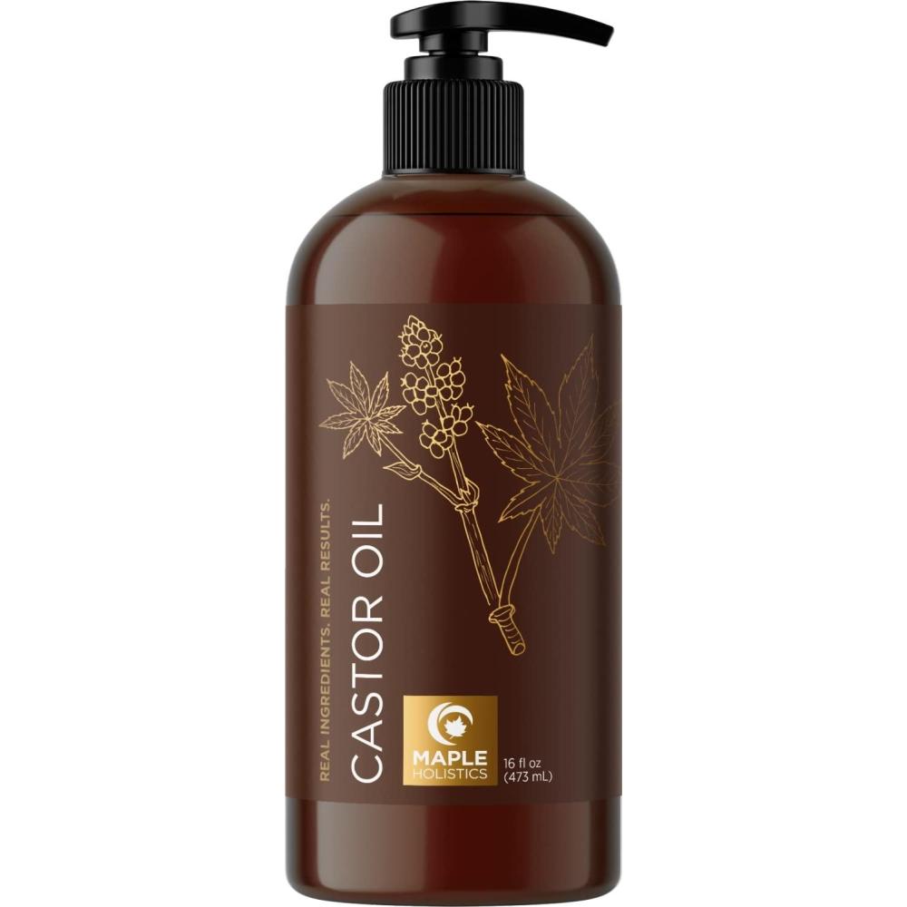 image:imagePure Castor Oil for Body amp Skin Care Great for Wraps amp Compresses Castor Oil for Hair Skin and Nails plus Eyelashes and Eyebrows Natural Carrier Oil for Essential Oils Mixing Large 16 Fl Oz16 Fl Oz Pack of 1