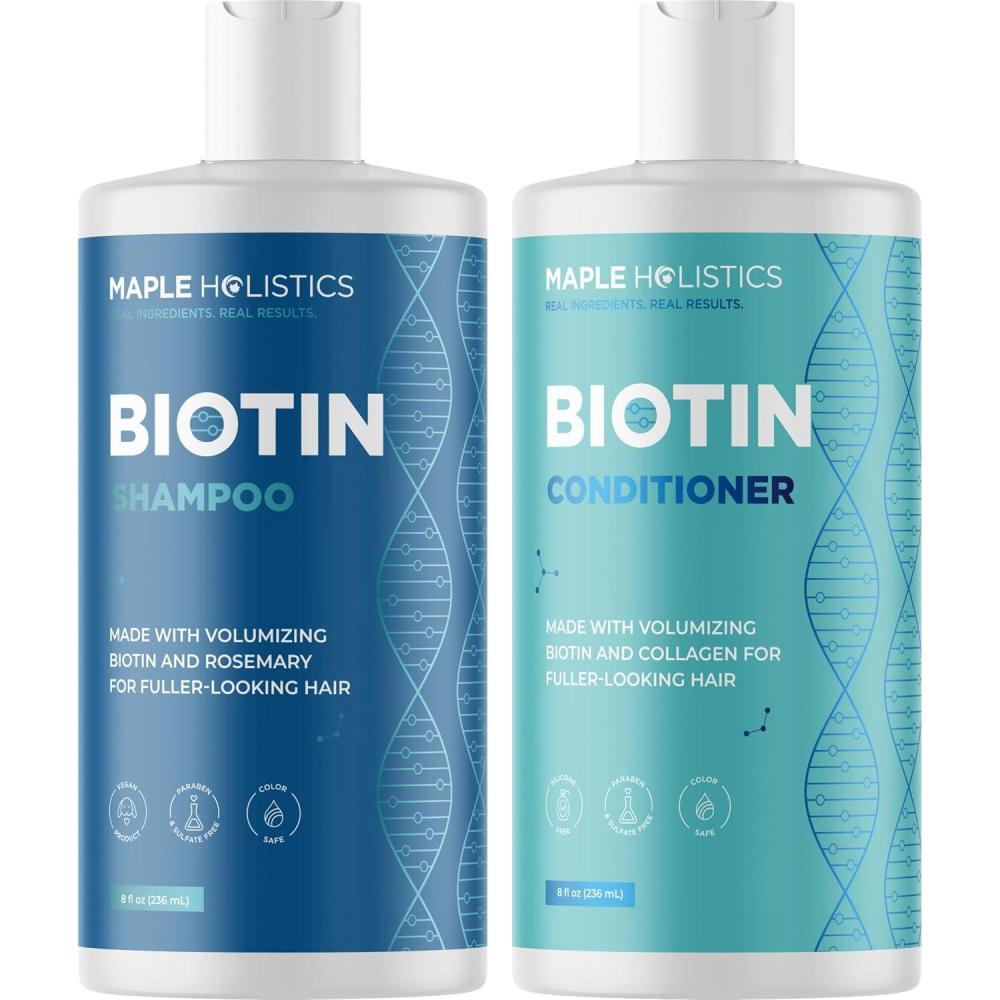 image:imageRosemary Biotin Shampoo and Conditioner Set Volumizing Shampoo and Conditioner for Thinning Hair for Women amp Men with Nourishing B Vitamins Color Safe Sulfate Paraben amp Silicone Free 8 Fl OzSandalwood