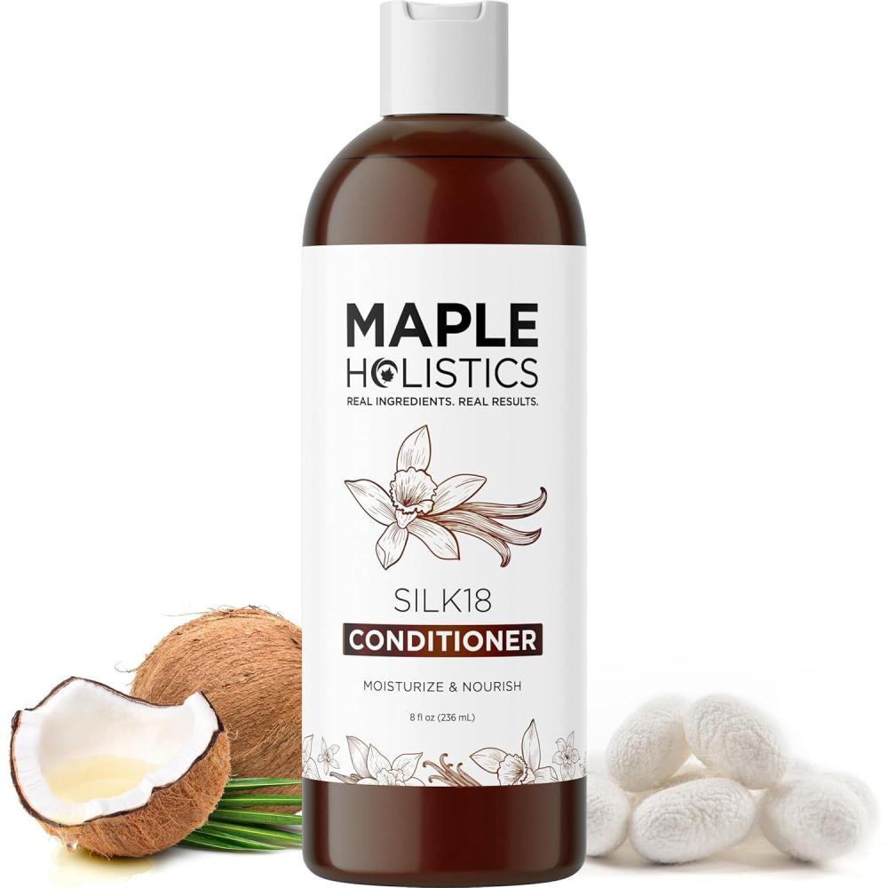 image:imageSilk Protein Conditioner for Damaged Hair Ultra Moisturizing Conditioner for Dry Hair with Deeply Nourishing Shea Butter Argan Oil Green Tea amp Aloe Helps Define Curls amp Control Frizz 16 Fl OzVanilla