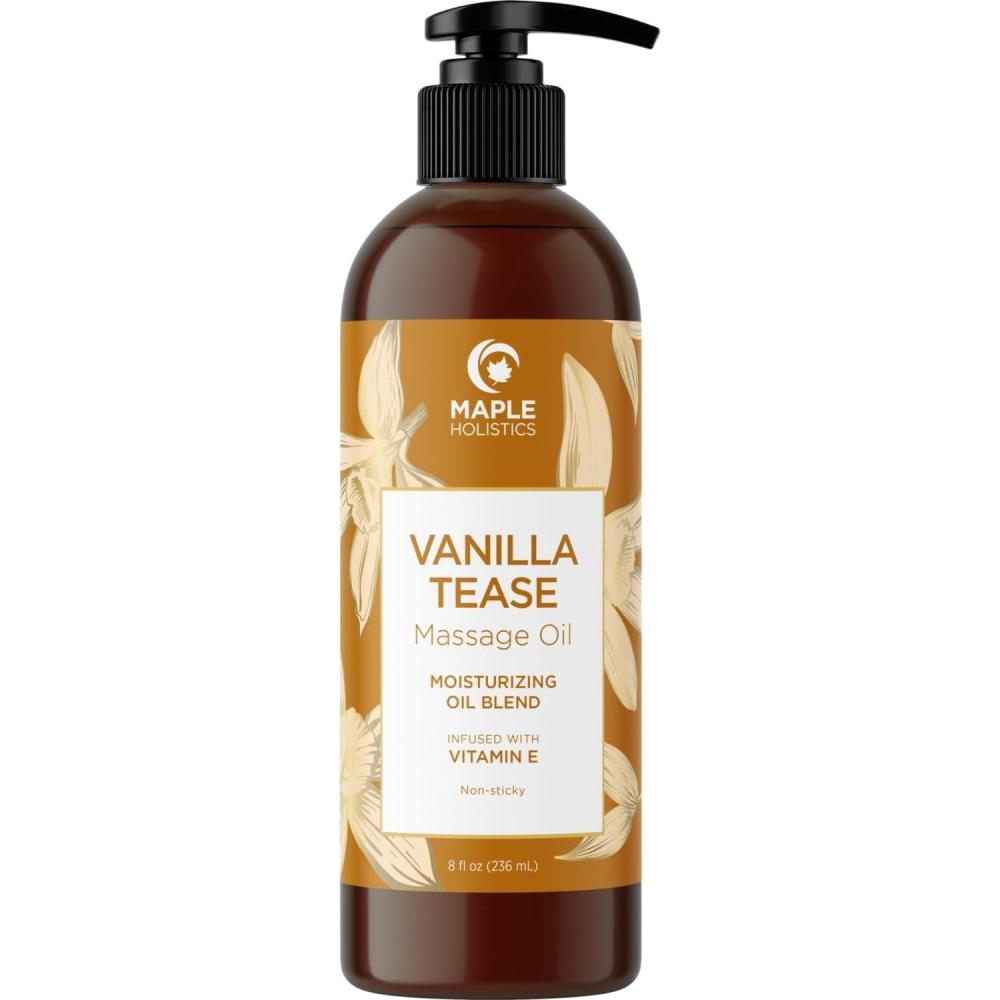 image:imageTropical Sensual Massage Oil for Couples Complete Relaxation Full Body Massage Oil for Date Night with Smooth Gliding Coconut and Sweet Almond Oil with Mango Scent Non GMO Gluten Free and VeganVanilla