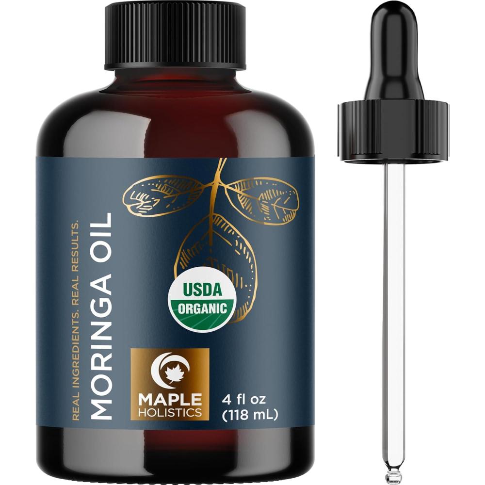 image:imageUSDA Organic Sweet Almond Oil Pure Cold Pressed Organic Almond Oil for Skin Hair and Nails Moisturizing Organic Body Oil for Women and Men plus Carrier Oil for Essential Oils Mixing 16ozMoringa