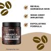 Arabica Coffee Scrub Body Exfoliator – Caffeine and Dead Sea Salt Scrub for Cellulite Back Face Legs Thighs Butt and Full Body Care Featuring Organic Body Oils and Moisturizers for Deep Exfoliation