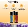 Aromatherapy Roll on Essential Oils Set – Wellness Essential Oils Set Variety Pack with Focus Uplift & Breathe Essential Oil Rollers – Fun & Cute Wellness Gift for Young Women and Teens (3 Pack)(Awake)