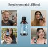 Breathe Essential Oil for Diffuser – Invigorating and Refreshing Breathe Essential Oil Blend with Eucalyptus Peppermint Tea Tree and Mint for Diffusers for Home and Shower Aromatherapy (1 Fl Oz)(Breathe)