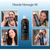 Calming Massage Oil for Massage Therapy – Home Spa Full Body Massage Oil for Sore Muscles for Pro or Home Use with Moisturizing Sweet Almond Oil and Lavender Essential Oil – Non Greasy or Staining(Herbal Citrus)