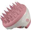 Hair Shampoo Brush and Scalp Exfoliator – Soft Silicone Scalp Massager Hair Growth Stimulator for Wet or Dry Hair – In Shower Scalp Scrubber for Dandruff Removal Made with Recycled Wheat Straw – Blue(Pink)