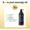 Luxurious Vanilla Massage Oil for Couples – Easy Glide Non Greasy Sweet Vanilla Sensual Massage Oils for Date Night with Silky Smooth Sweet Almond Oil Coconut and Jojoba – Vegan Non GMO & Gluten Free(Vanilla)