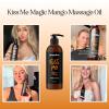 Mango Sensual Massage Oil for Couples – Alluring Tropical Full Body Massage Oil for Date Night and Nourishing Body Moisturizer with Sweet Almond – Vegan Non Staining Non Greasy Smooth Gliding Formula(Mango Passions)