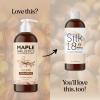Moisturizing Shampoo for Dry Hair Care – Silk18 Advanced Anti Frizz Ultra Hydrating Shampoo for Color Treated Hair with Silk Amino Acids and Plant Proteins – Sulfate Free Shampoo for Men and Women(Vanilla)