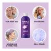 Purple Shampoo Blonde Hair Toner – Sulfate Free Shampoo for Color Treated Hair plus Blonde Shampoo for Brassiness and Yellow Tones – Hair Toner for Bleached Hair Made with Cleansing Natural Oils 16oz