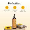 Sunflower Oil for Hair Skin and Nails – Aromatherapy Carrier Oil for Essential Oils Mixing and Hair Oil – Body Oil Cleanser for Face Anti Aging Skin Care and Moisturizing Body Oil for Dry Skin 16oz
