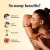 Tropical Sensual Massage Oil for Couples – Complete Relaxation Full Body Massage Oil for Date Night with Smooth Gliding Coconut and Sweet Almond Oil with Mango Scent – Non GMO Gluten Free and Vegan(Tropical)