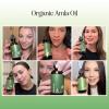USDA Organic Sweet Almond Oil – Pure Cold Pressed Organic Almond Oil for Skin Hair and Nails – Moisturizing Organic Body Oil for Women and Men plus Carrier Oil for Essential Oils Mixing 16oz(Amla)