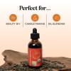 USDA Organic Sweet Almond Oil – Pure Cold Pressed Organic Almond Oil for Skin Hair and Nails – Moisturizing Organic Body Oil for Women and Men plus Carrier Oil for Essential Oils Mixing 16oz(Pumpkin)