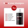 Ultra Biotin Shampoo for Thinning Hair – Extra Strength Volumizing Shampoo for Men and Women with B Vitamins and Rosemary Essential Oil – Sulfate Free Shampoo Biotin Formula for Hair and Scalp Care