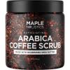 Arabica Coffee Scrub Body Exfoliator – Caffeine and Dead Sea Salt Scrub for Cellulite Back Face Legs Thighs Butt and Full Body Care Featuring Organic Body Oils and Moisturizers for Deep Exfoliation