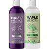 Argan Oil of Morocco Shampoo and Conditioner – Sulfate Free Shampoo and Conditioner Set for Color Treated Hair – Volumizing Shampoo and Conditioner for Men and Women for Curly Frizzy Dry Damaged Hair(Tea Tree & Sage)