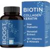 Biotin 10000mcg and Collagen Supplement – Hair Growth Supplement with Saw Palmetto for Women & Men – Horsetail Biotin Collagen Keratin and More DHT Blocker Hair Growth Vitamins for Women & Men 1 Month(60 Count (Pack of 1))