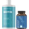 Biotin Conditioner and Hair Vitamin Set – Sulfate Free Volumizing Conditioner for Thinning Hair Plus 10000 mcg Biotin Vitamins for Hair Growth – Biotin Pills for Hair Loss Plus Hair Conditioner