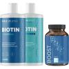Biotin Shampoo and Conditioner and Hair Supplement – Biotin for Hair Growth Supplement Plus Rosemary and Volumizing Shampoo and Conditioner Set – Rosemary Biotin and Collagen Hair Thickening Products