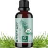 Certified Organic Rosemary Oil for Hair – Extra Large 100% Pure USDA Organic Rosemary Essential Oil for Hair Skin and Nails – Oil for Dry Scalp Treatment and Enhanced Volume and Shine(Rosemary)