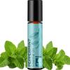 Peppermint Oil Roll on – Pure Peppermint Rollerball Essential Oil Aromatherapy Stick for Headaches – Natural Travel Essential and Pregnancy Must Have for Headaches Energy & Focus Support (2 Pack)(Peppermint)