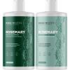 Rosemary Biotin Shampoo and Conditioner Set – Volumizing Shampoo and Conditioner for Thinning Hair for Women & Men with Nourishing B Vitamins – Color Safe Sulfate Paraben & Silicone Free (8 Fl Oz)(Rosemary)