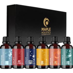 Aromatherapy Essential Oil Blends for Diffuser – Extra Large 100% Pure Diffuser Essential Oil Set with Aromatherapy Oils for Diffusers DIYs and More – Premium Essential Oil Starter Kit (6 Pack)