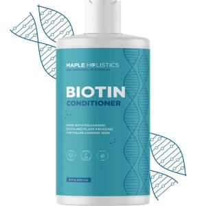 Biotin Conditioner for Thinning Hair – Volumizing Conditioner for Fine Thin & Weak Hair – Sulfate Paraben & Silicone Free with Nourishing Plant Proteins Argan Oil Green Tea & B Vitamins (16 Fl Oz)(Biotin)