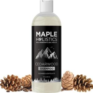 Cleansing Shampoo for Dry Scalp Care – Cedarwood and Rosemary Shampoo for Men and Flaky Scalp Moisturizer with Tea Tree Oil for Oily Scalp – Deep Clarifying Shampoo for Build Up with Rosemary Oil(Cedarwood)