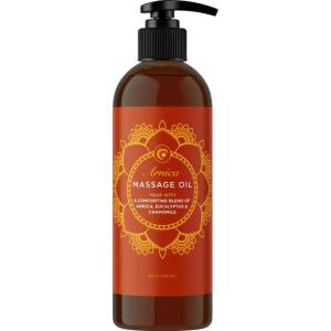 Luxurious Vanilla Massage Oil for Couples – Easy Glide Non Greasy Sweet Vanilla Sensual Massage Oils for Date Night with Silky Smooth Sweet Almond Oil Coconut and Jojoba – Vegan Non GMO & Gluten Free(Arnica)