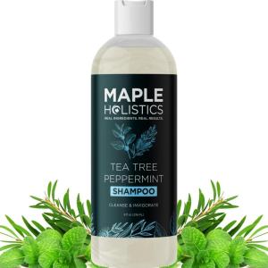 Rosemary Tea Tree Mint Shampoo – Clarifying Shampoo for Build Up and Flakes with Deep Cleansing Peppermint Oil and Tea Tree Essential Oil for Dry Scalp Treatment – Paraben & Sulfate Free (8oz)(8 Fl Oz (Pack of 1))