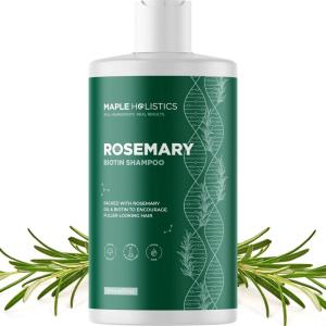 Rosemary and Biotin Shampoo for Thinning Hair – Vegan Volumizing Shampoo for Fine Hair with B Vitamins Argan Oil & Tea Tree Essential Oil – Paraben Silicone and Sulfate Free Vegan Formula (2 Pack)(Rosemary)