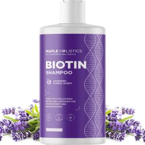 Rosemary and Biotin Shampoo for Thinning Hair – Vegan Volumizing Shampoo for Fine Hair with B Vitamins Argan Oil & Tea Tree Essential Oil – Paraben Silicone and Sulfate Free Vegan Formula (2 Pack)(Lavender Floral)