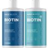 Biotin Shampoo Conditioner and Supplement Set – Hair Skin and Nail Biotin Capsules with Horsetail Herb for Hair Growth and Volumizing Shampoo and Conditioner for Thin Fine and Color Treated Hair