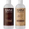 Argan Oil of Morocco Shampoo and Conditioner – Sulfate Free Shampoo and Conditioner Set for Color Treated Hair – Volumizing Shampoo and Conditioner for Men and Women for Curly Frizzy Dry Damaged Hair(Castor)